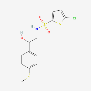 5-chloro-N-(2-hydroxy-2-(4-(methylthio)phenyl)ethyl)thiophene-2-sulfonamide