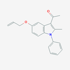 molecular formula C20H19NO2 B271416 1-[5-(allyloxy)-2-methyl-1-phenyl-1H-indol-3-yl]ethanone 