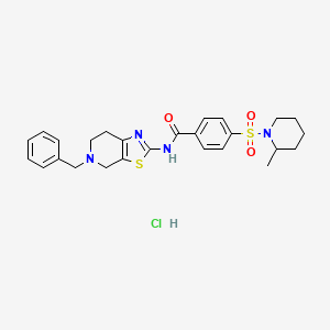 N-(5-benzyl-4,5,6,7-tetrahydrothiazolo[5,4-c]pyridin-2-yl)-4-((2-methylpiperidin-1-yl)sulfonyl)benzamide hydrochloride