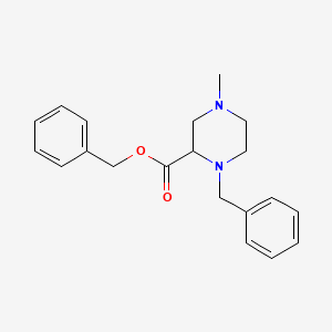 molecular formula C20H24N2O2 B2714207 Benzyl 1-benzyl-4-methylpiperazine-2-carboxylate CAS No. 1447605-99-3