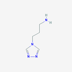 molecular formula C5H10N4 B2714209 4-(3-Aminopropyl)-4H-1,2,4-triazole CAS No. 897054-15-8
