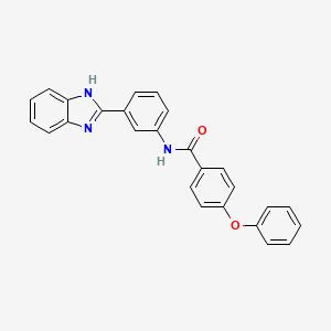 N-[3-(1H-benzimidazol-2-yl)phenyl]-4-phenoxybenzamide