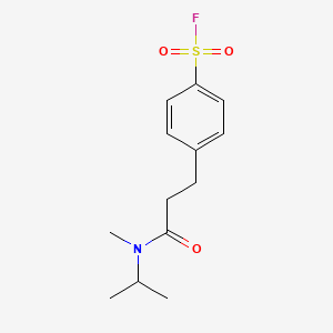 4-[3-[Methyl(propan-2-yl)amino]-3-oxopropyl]benzenesulfonyl fluoride