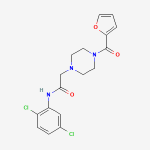 molecular formula C17H17Cl2N3O3 B2714237 N-(2,5-Dichloro-phenyl)-2-[4-(furan-2-carbonyl)-piperazin-1-yl]-acetamide CAS No. 700851-16-7