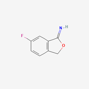 molecular formula C8H6FNO B2714240 6-Fluoro-1,3-dihydro-2-benzofuran-1-imine CAS No. 2138238-70-5