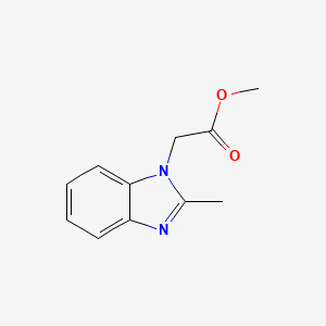 molecular formula C11H12N2O2 B2714261 methyl (2-methyl-1H-benzimidazol-1-yl)acetate CAS No. 2033-54-7