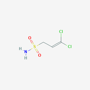 molecular formula C3H5Cl2NO2S B2714262 3,3-Dichloroprop-2-ene-1-sulfonamide CAS No. 29671-77-0