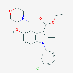 ethyl 1-(3-chlorophenyl)-5-hydroxy-2-methyl-4-(4-morpholinylmethyl)-1H-indole-3-carboxylate