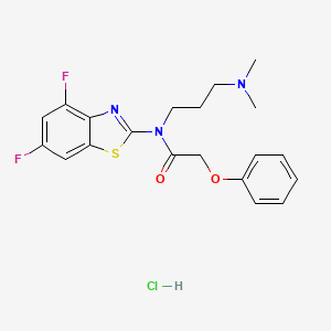 N-(4,6-DIFLUORO-1,3-BENZOTHIAZOL-2-YL)-N-[3-(DIMETHYLAMINO)PROPYL]-2-PHENOXYACETAMIDE HYDROCHLORIDE