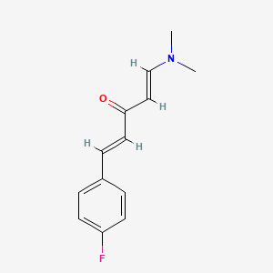 molecular formula C13H14FNO B2714285 (1E,4E)-1-(二甲基氨基)-5-(4-氟苯基)戊-1,4-二烯-3-酮 CAS No. 320416-07-7