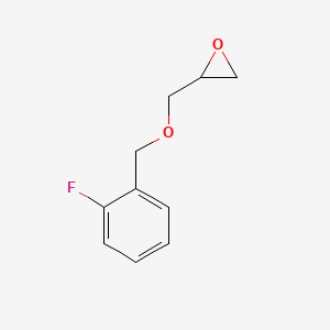 molecular formula C10H11FO2 B2714291 2-{[(2-Fluorophenyl)methoxy]methyl}oxirane CAS No. 875163-32-9
