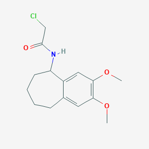 molecular formula C15H20ClNO3 B2714300 2-Chloro-N-(2,3-dimethoxy-6,7,8,9-tetrahydro-5H-benzo[7]annulen-5-yl)acetamide CAS No. 2411260-48-3