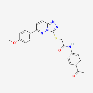 N-(4-acetylphenyl)-2-((6-(4-methoxyphenyl)-[1,2,4]triazolo[4,3-b]pyridazin-3-yl)thio)acetamide