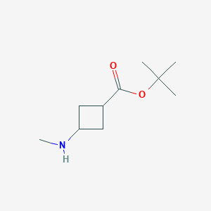 molecular formula C10H19NO2 B2714309 Tert-butyl 3-(methylamino)cyclobutane-1-carboxylate CAS No. 2152557-92-9