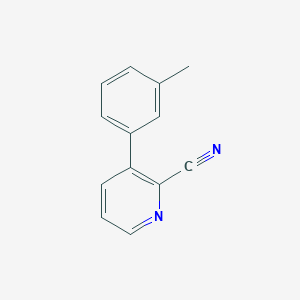 molecular formula C13H10N2 B2714326 3-(3-甲基苯基)嘧啶-2-羧腈 CAS No. 1415819-78-1