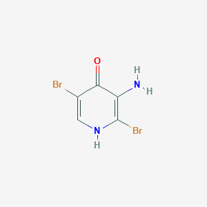 molecular formula C5H4Br2N2O B2714335 3-氨基-2,5-二溴-1H-吡啶-4-酮 CAS No. 2253638-78-5