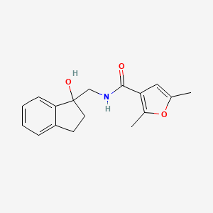 N-((1-hydroxy-2,3-dihydro-1H-inden-1-yl)methyl)-2,5-dimethylfuran-3-carboxamide