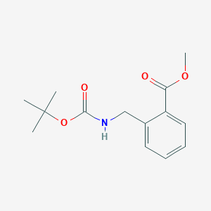 molecular formula C14H19NO4 B2714340 甲基-2-((叔丁氧羰基氨基)甲基)苯甲酸酯 CAS No. 943845-67-8