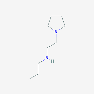 molecular formula C9H20N2 B2714345 Propyl[2-(pyrrolidin-1-yl)ethyl]amine CAS No. 138356-57-7