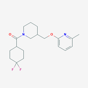 2-{[1-(4,4-Difluorocyclohexanecarbonyl)piperidin-3-yl]methoxy}-6-methylpyridine