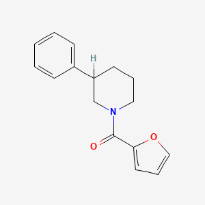 molecular formula C16H17NO2 B2714363 1-(2-Furoyl)-3-phenylpiperidine CAS No. 333749-74-9