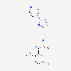 N-(5-chloro-2-methoxyphenyl)-3-(3-(pyridin-4-yl)-1,2,4-oxadiazol-5-yl)azetidine-1-carboxamide