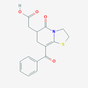 (8-benzoyl-5-oxo-2,3,6,7-tetrahydro-5H-[1,3]thiazolo[3,2-a]pyridin-6-yl)acetic acid