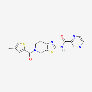 N-(5-(4-methylthiophene-2-carbonyl)-4,5,6,7-tetrahydrothiazolo[5,4-c]pyridin-2-yl)pyrazine-2-carboxamide