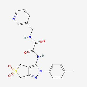 N1-(5,5-dioxido-2-(p-tolyl)-4,6-dihydro-2H-thieno[3,4-c]pyrazol-3-yl)-N2-(pyridin-3-ylmethyl)oxalamide