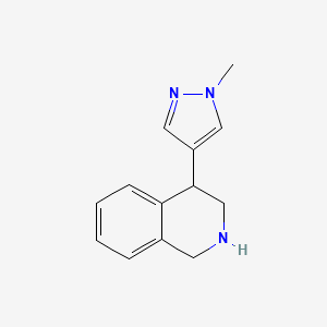 molecular formula C13H15N3 B2714432 4-(1-Methyl-1H-pyrazol-4-yl)-1,2,3,4-tetrahydroisoquinoline CAS No. 1339176-16-7