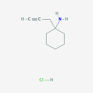molecular formula C9H16ClN B2714437 1-(Prop-2-yn-1-yl)cyclohexan-1-amine hydrochloride CAS No. 2138145-29-4