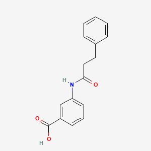 molecular formula C16H15NO3 B2714469 3-[(3-Phenylpropanoyl)amino]benzoic acid CAS No. 446829-08-9