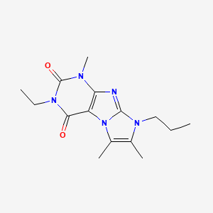 2-Ethyl-4,7,8-trimethyl-6-propylpurino[7,8-a]imidazole-1,3-dione