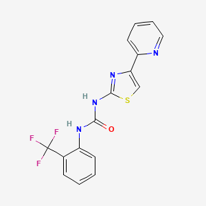1-(4-(Pyridin-2-yl)thiazol-2-yl)-3-(2-(trifluoromethyl)phenyl)urea