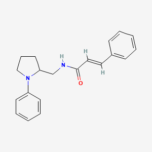 molecular formula C20H22N2O B2714516 N-((1-phenylpyrrolidin-2-yl)methyl)cinnamamide CAS No. 1798416-00-8