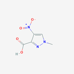 molecular formula C5H5N3O4 B2714518 1-Methyl-4-nitro-1H-pyrazole-3-carboxylic acid CAS No. 4598-86-1