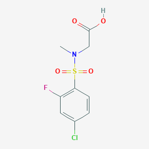 2-[(4-Chloro-2-fluorophenyl)sulfonyl-methylamino]acetic acid