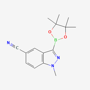 1-Methyl-3-(4,4,5,5-tetramethyl-1,3,2-dioxaborolan-2-YL)-indazole-5-carbonitrile