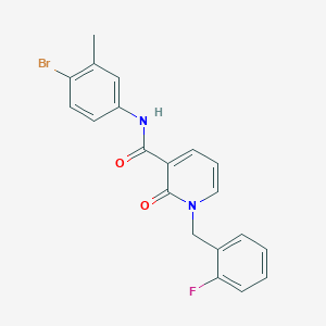N-(4-bromo-3-methylphenyl)-1-(2-fluorobenzyl)-2-oxo-1,2-dihydropyridine-3-carboxamide