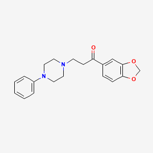 1-(1,3-Benzodioxol-5-yl)-3-(4-phenylpiperazino)-1-propanone