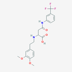 2-((3,4-Dimethoxyphenethyl)amino)-4-oxo-4-((3-(trifluoromethyl)phenyl)amino)butanoic acid