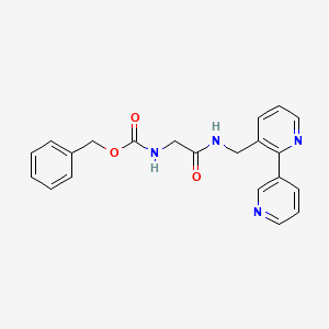 Benzyl (2-(([2,3'-bipyridin]-3-ylmethyl)amino)-2-oxoethyl)carbamate