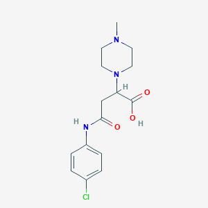4-((4-Chlorophenyl)amino)-2-(4-methylpiperazin-1-yl)-4-oxobutanoic acid