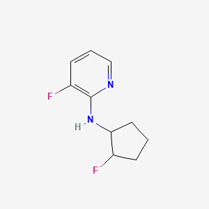 3-fluoro-N-(2-fluorocyclopentyl)pyridin-2-amine