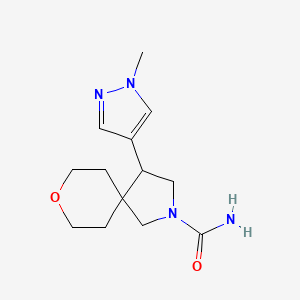 4-(1-Methylpyrazol-4-yl)-8-oxa-2-azaspiro[4.5]decane-2-carboxamide