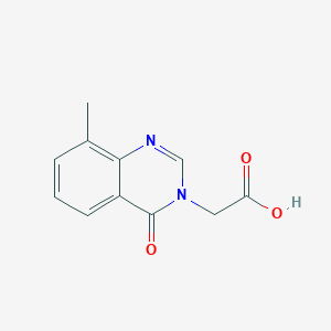 molecular formula C11H10N2O3 B2714602 (8-methyl-4-oxoquinazolin-3(4H)-yl)acetic acid CAS No. 875164-01-5