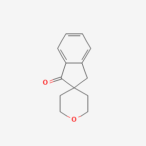 molecular formula C13H14O2 B2714604 1,3-Dihydrospiro[indene-2,4'-oxane]-3-one CAS No. 1803586-28-8
