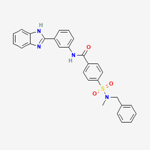 N-(3-(1H-benzo[d]imidazol-2-yl)phenyl)-4-(N-benzyl-N-methylsulfamoyl)benzamide