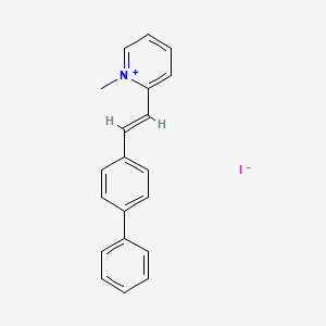 molecular formula C20H18IN B2714616 2-(2-[1,1'-Biphenyl]-4-ylvinyl)-1-methylpyridinium iodide CAS No. 1025707-65-6