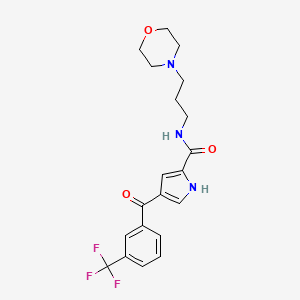 N-(3-morpholin-4-ylpropyl)-4-[3-(trifluoromethyl)benzoyl]-1H-pyrrole-2-carboxamide